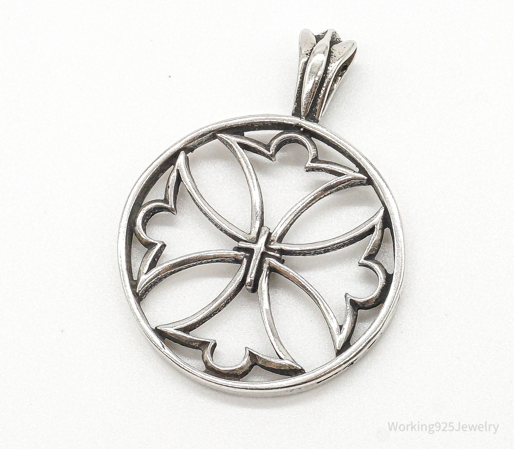 Vintage Cut Out Cross Sterling Silver Pendant | Jewelry > Necklaces > Pendants | Wiccan Center