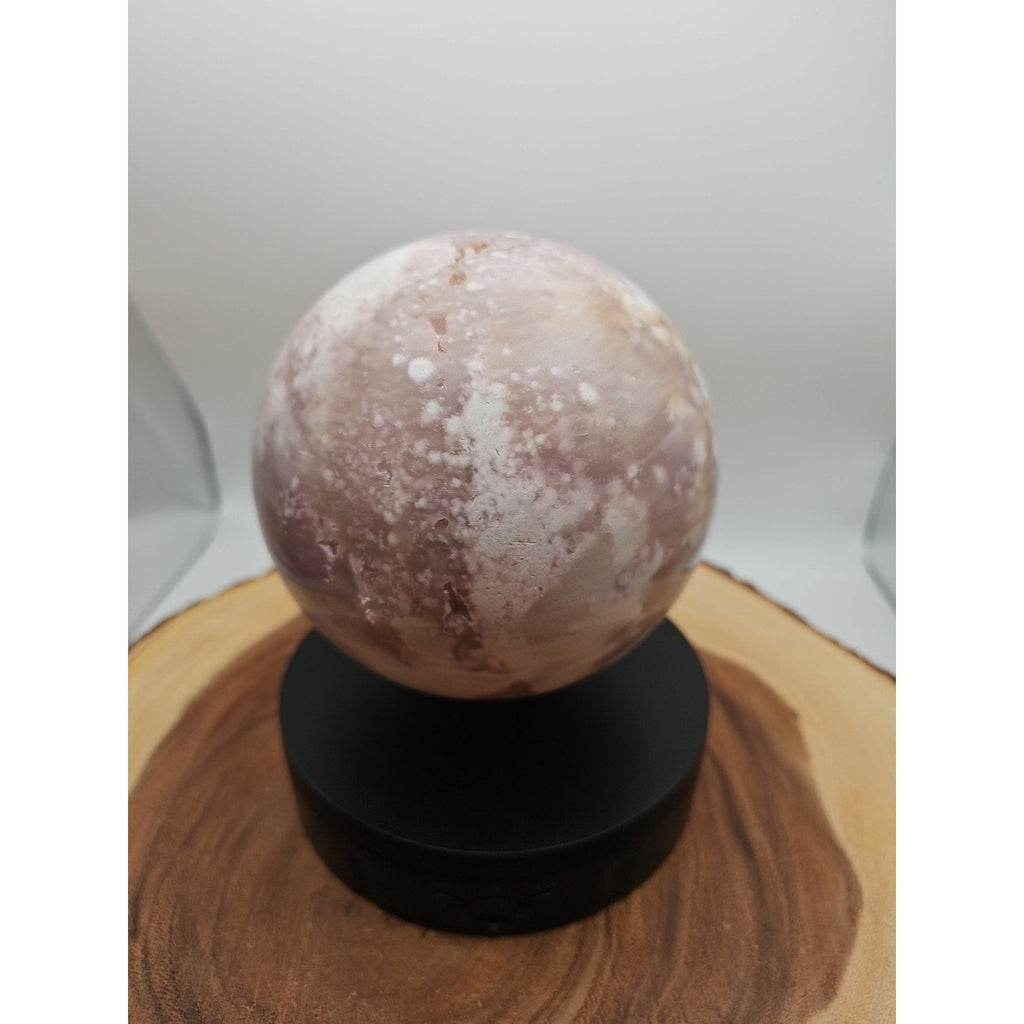 6.55lbs Natural Cherry Blossom Agate Sphere Quartz Crystal Ball | Crystal Spheres & Eggs | Wiccan Center