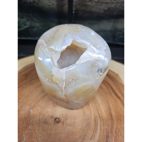 2.69LB 1Pcs Natural Agate Carnelian Quartz Crystal Decoration Geode | Geodes & Clusters | Wiccan Center