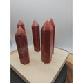 5pcs Avg .65 Natural Rhodonite Quartz Crystal Brazil | Mineral Specimens | Wiccan Center
