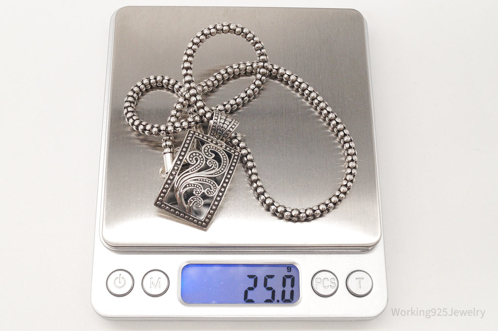 Designer Silpada Art Deco Sterling Silver Necklace | Jewelry > Necklaces > Pendants | Wiccan Center