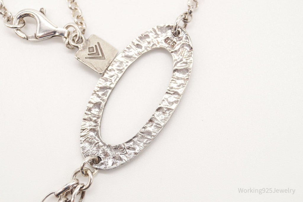 Retired Designer Silpada Cascading Ovals Sterling Silver Necklace - 32" | Jewelry > Necklaces > Pendants | Wiccan Center