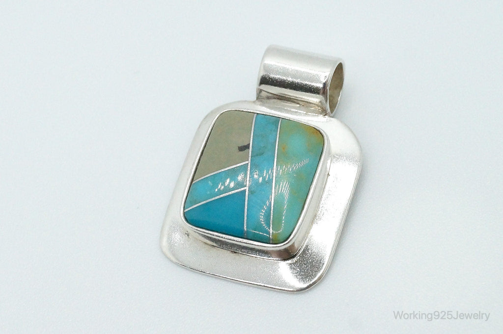 Vintage Desert Rose Trading Co Turquoise Sterling Silver Necklace Pendant | Jewelry > Necklaces > Pendants | Wiccan Center
