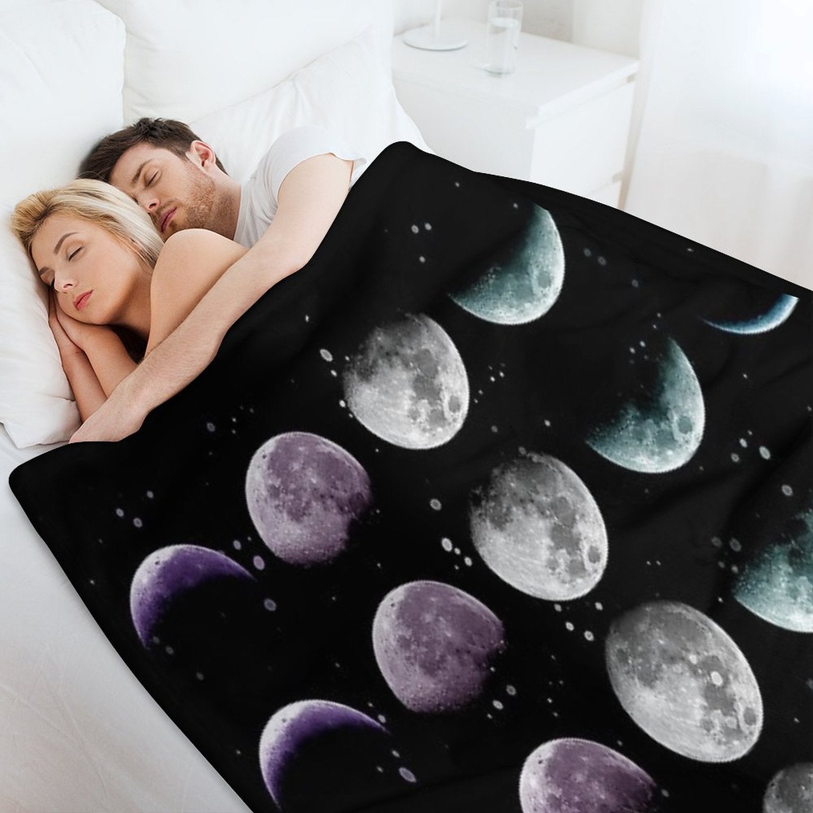 Moon Phase Premium Throw Blanket