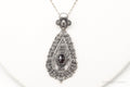 Vintage Garnet Filigree 835 Silver Necklace | Jewelry > Necklaces > Pendants | Wiccan Center