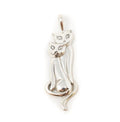 Vintage Designer KABANA Kittens Cats Sterling Silver Necklace Pendant | Jewelry > Necklaces > Pendants | Wiccan Center