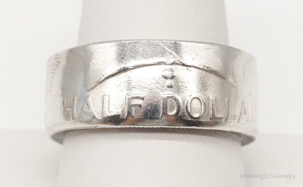 Vintage 1952 Half Dollar Silver Ring - Size 10.75 | Jewelry > Rings | Wiccan Center