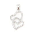 Vintage Open Hearts Forever Link Collection CZ Sterling Silver Necklace Pendant | Jewelry > Necklaces > Pendants | Wiccan Center