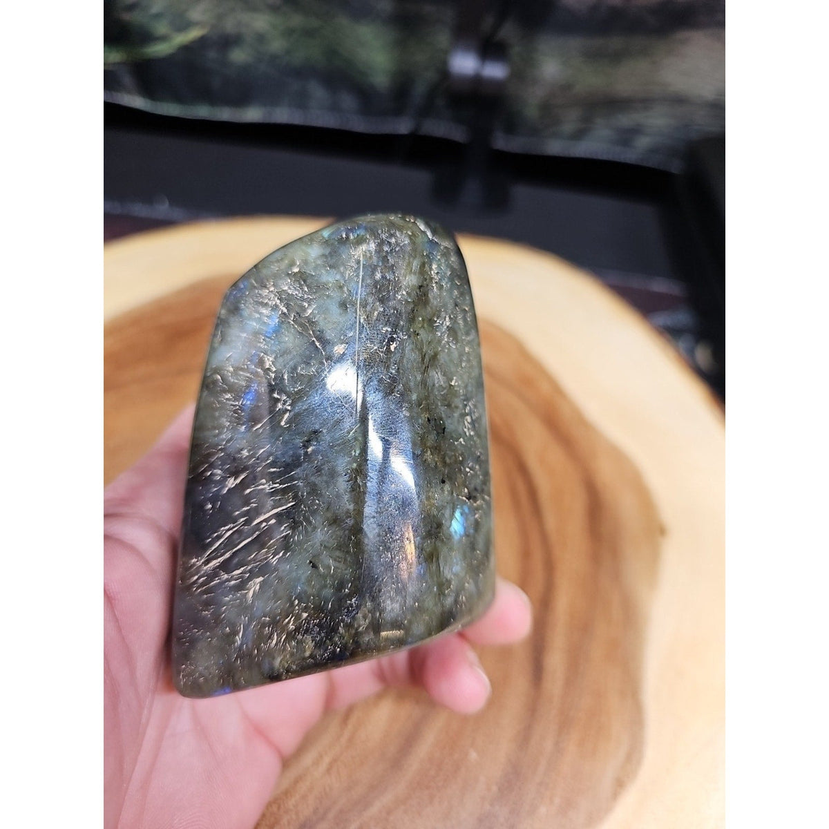 1LB 1Pcs Natural Rainbow Labradorite Crystal Spectrolite Stone