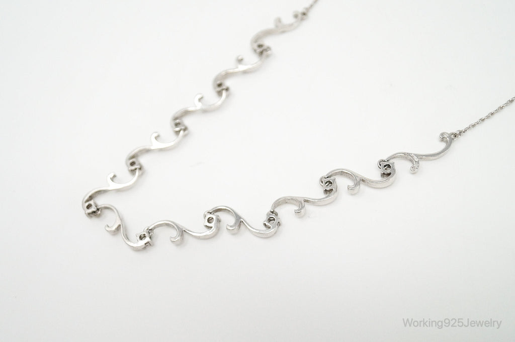 Art Deco Cubic Zirconia Sterling Silver Necklace | Jewelry > Necklaces > Pendants | Wiccan Center