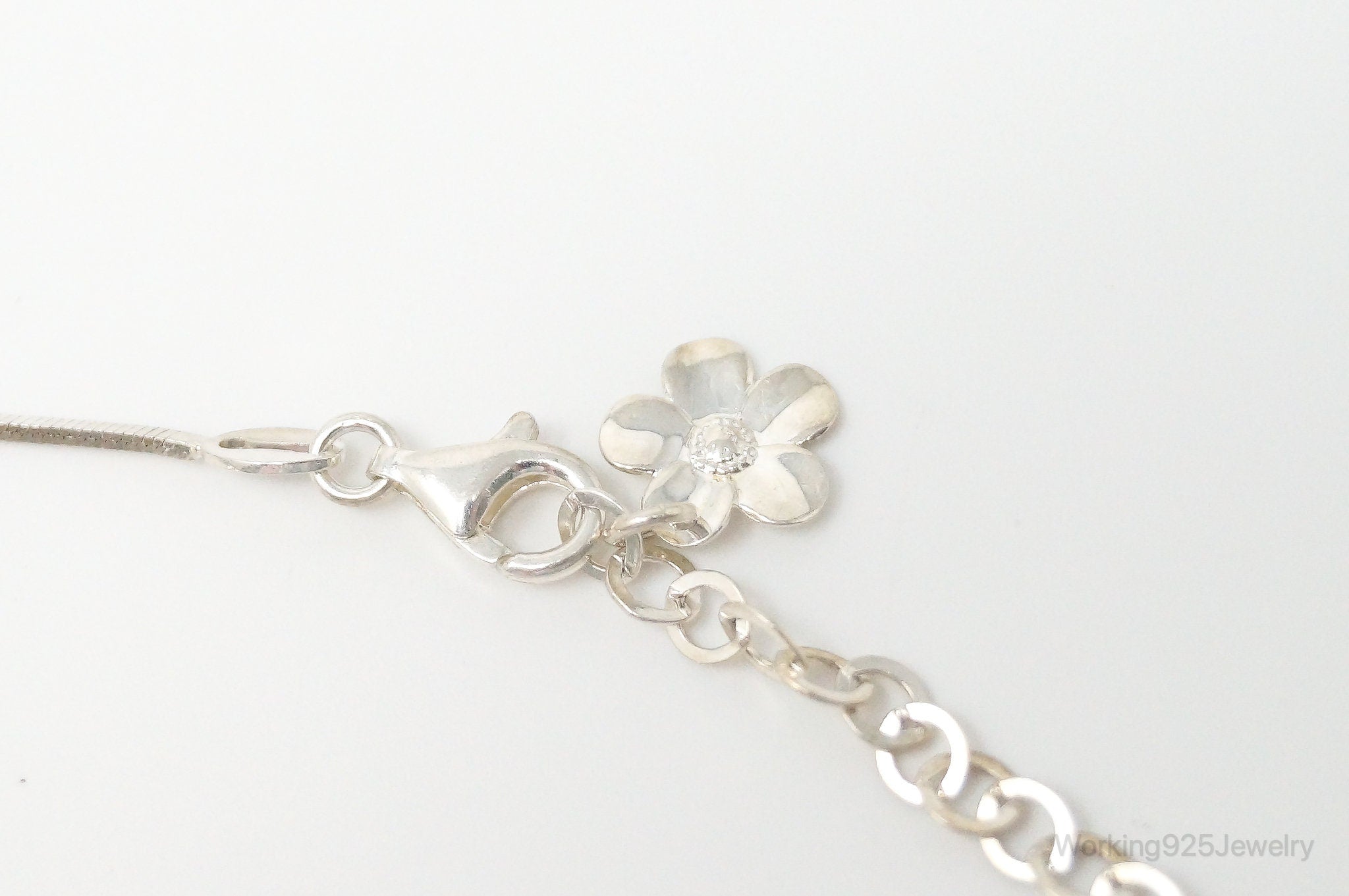 Vintage Italian Designer Paola Valentini Flowers Bib Sterling Silver Necklace | Jewelry > Necklaces > Pendants | Wiccan Center