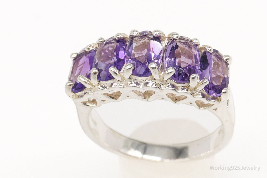 Vintage CNA Amethyst Sterling Silver Ring - Size 4.75 | Jewelry > Rings | Wiccan Center