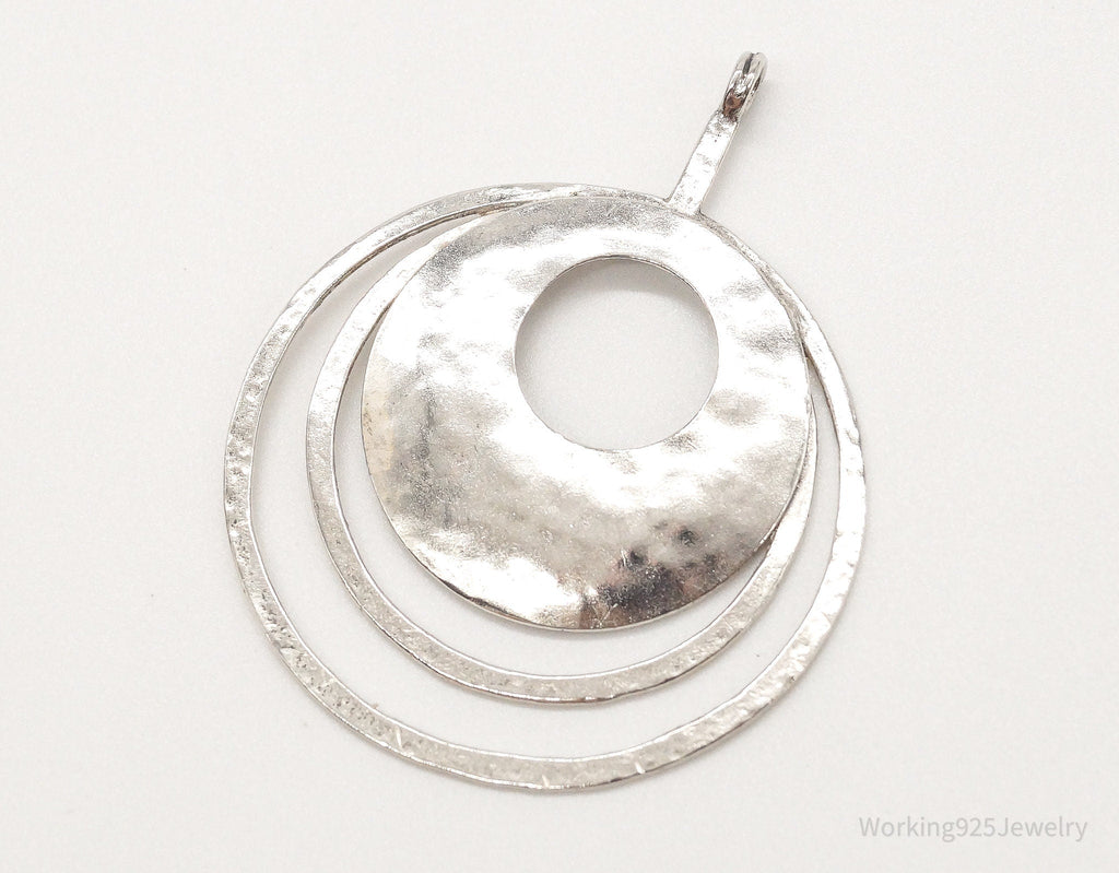 Retired Silpada Hammered Rings Sterling Silver Pendant | Jewelry > Necklaces > Pendants | Wiccan Center