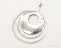 Retired Silpada Hammered Rings Sterling Silver Pendant | Jewelry > Necklaces > Pendants | Wiccan Center