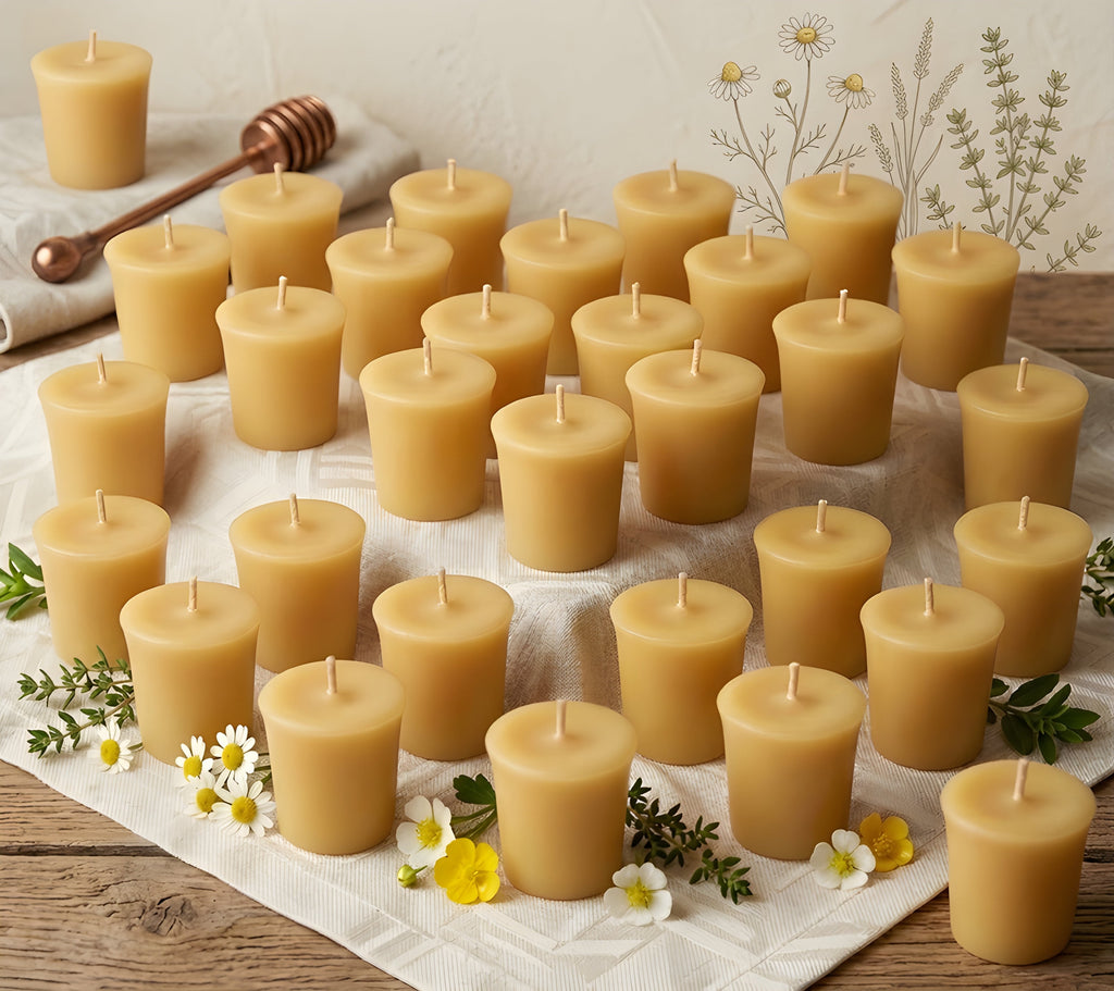 Beeswax Votives Multiple Colors & Quantities | Candles | Wiccan Center