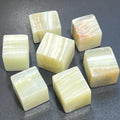 Green Banded Pistachio Calcite Crystal Cube Block Carving Wholesale | Home & Living > Home Decor > Home Accents > Rocks & Geodes | Wiccan Center