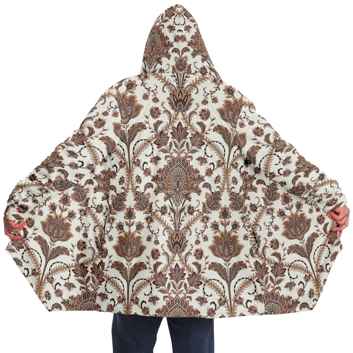 Spirit Ember Cuddle Cloak | Unisex Minky Sherpa Lined Hooded Coat | Women and Mens Festival Coat | Mountain Fashion