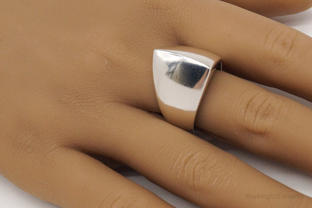 Vintage Modernist Style 950 Silver Ring - Size 10 | Jewelry > Rings | Wiccan Center