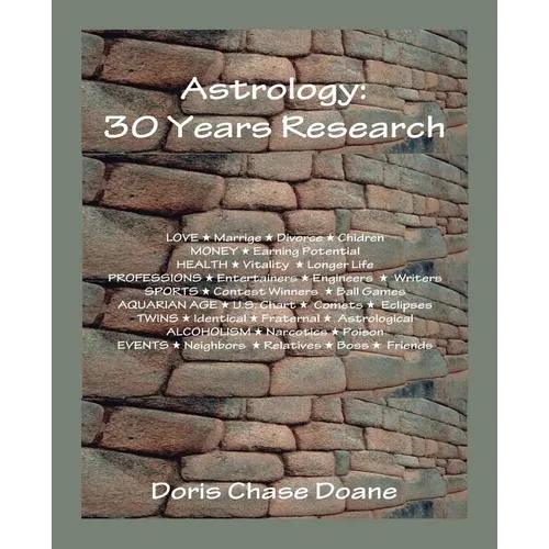 Astrology: 30 Years Research - Paperback | Books | Wiccan Center