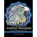 Adult Coloring Book: Design Fantasy Creatures Eagle, Lion, Tiger, Rabbit, Bird and Etc. - Paperback
