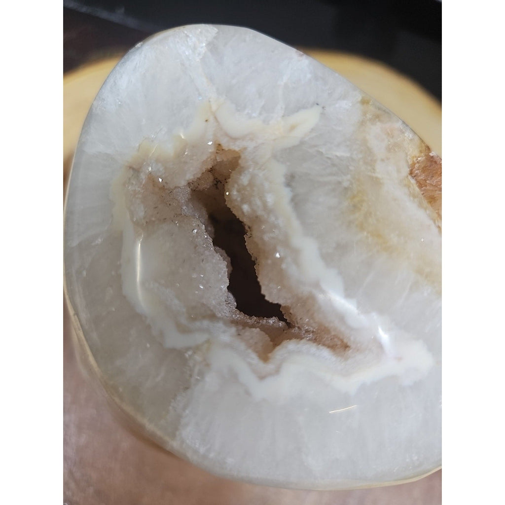 Natural 4.71lb Agate Carnelian Quartz Crystal Geode | Geodes & Clusters | Wiccan Center
