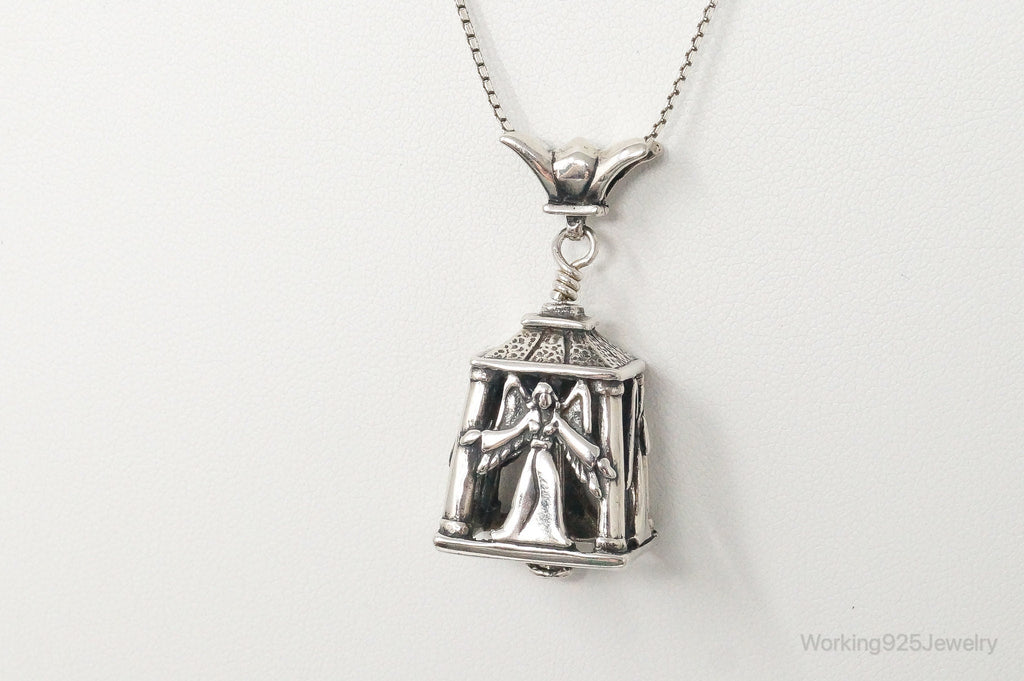Four Sided Angel Bell Sterling Silver Necklace | Jewelry > Necklaces > Pendants | Wiccan Center
