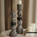 Modern Wabi-Sabi “Cave” Stone Candle Holder – Minimalist Decor Piece