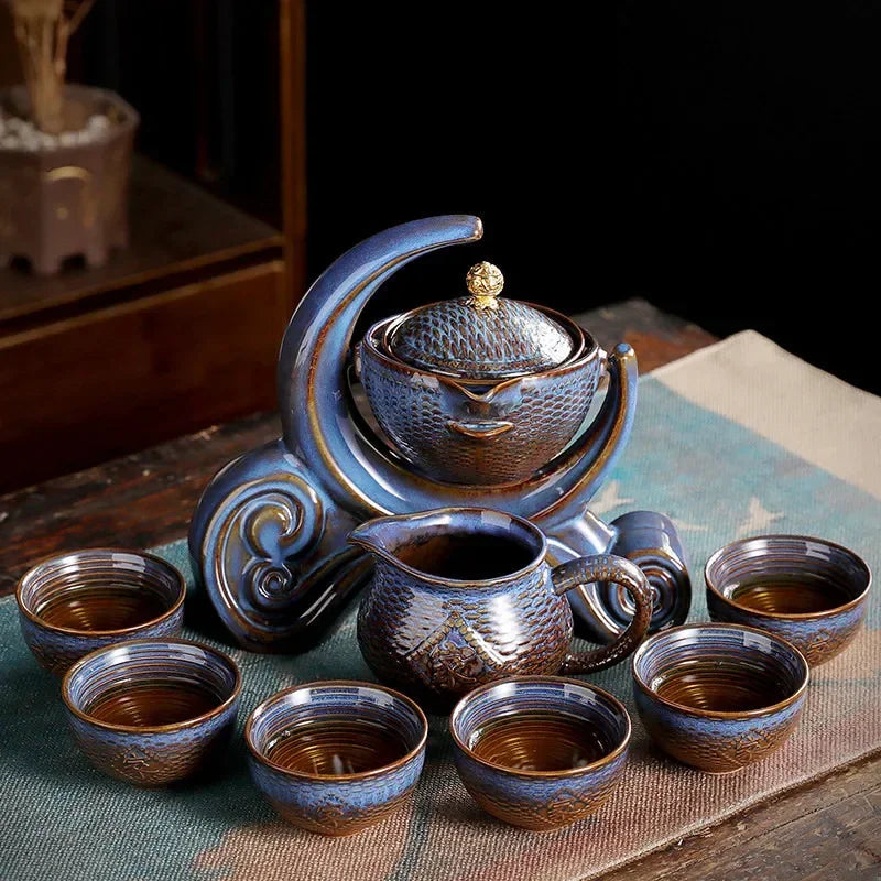 Chinese Portable Tea Set – Ceramic Travel Teapot & Cups in Carry Case
