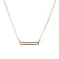 Dainty Botswana Agate Bar Necklace | Necklaces | Wiccan Center
