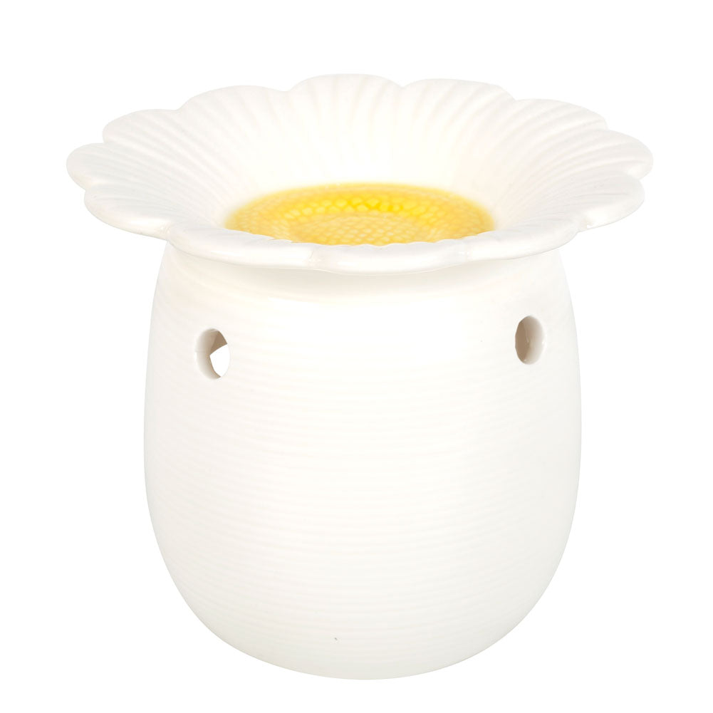 Daisy Flower Shaped Oil Burner | Wax Melt Warmer | Wiccan Center