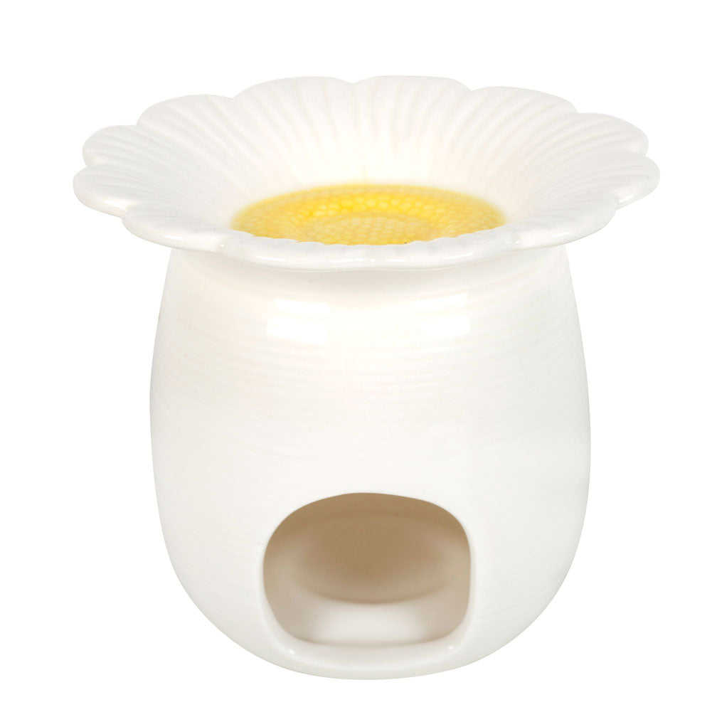 Daisy Flower Shaped Oil Burner | Wax Melt Warmer | Wiccan Center