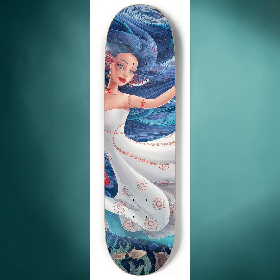 Mermaid Dance Skateboard – Mermaid Art Deck | Skateboard | Wiccan Center