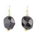 Dark Purple Garnet Drop Earring | Earrings | Wiccan Center