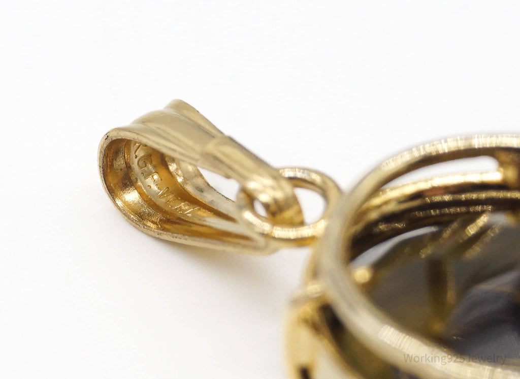 Vintage WRC 12K Gold Filled Smoky Quartz Pendant | Jewelry > Necklaces > Pendants | Wiccan Center