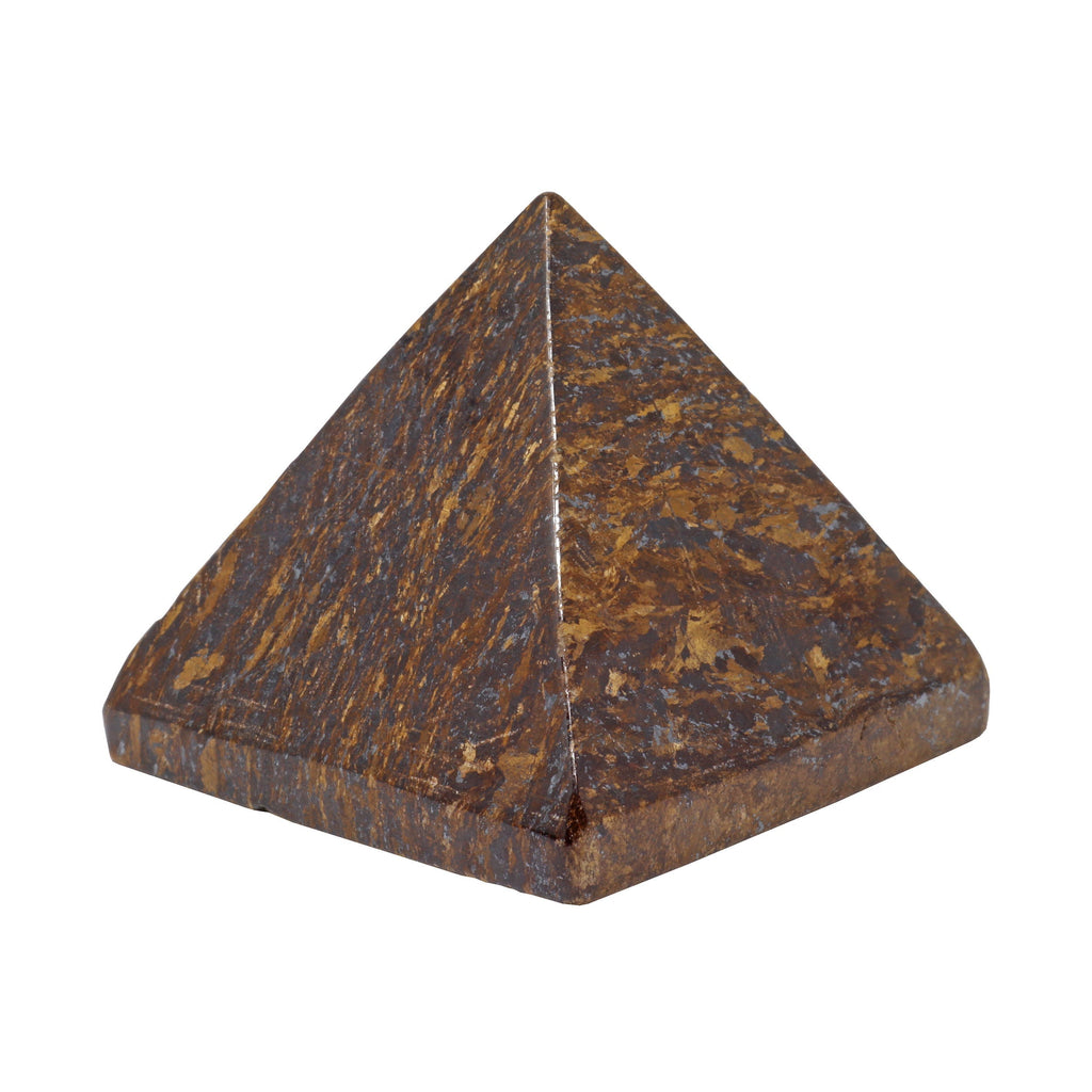 Bronzite Pyramid - 45mm | Crystals & Minerals > Figurines | Wiccan Center
