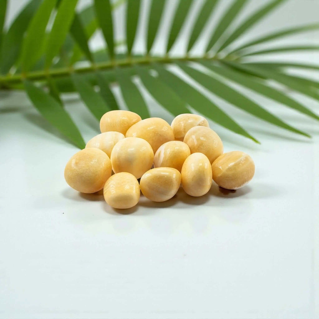 Yellow Aragonite Tumbled Pocket Stone | Tumbled Stones | Wiccan Center