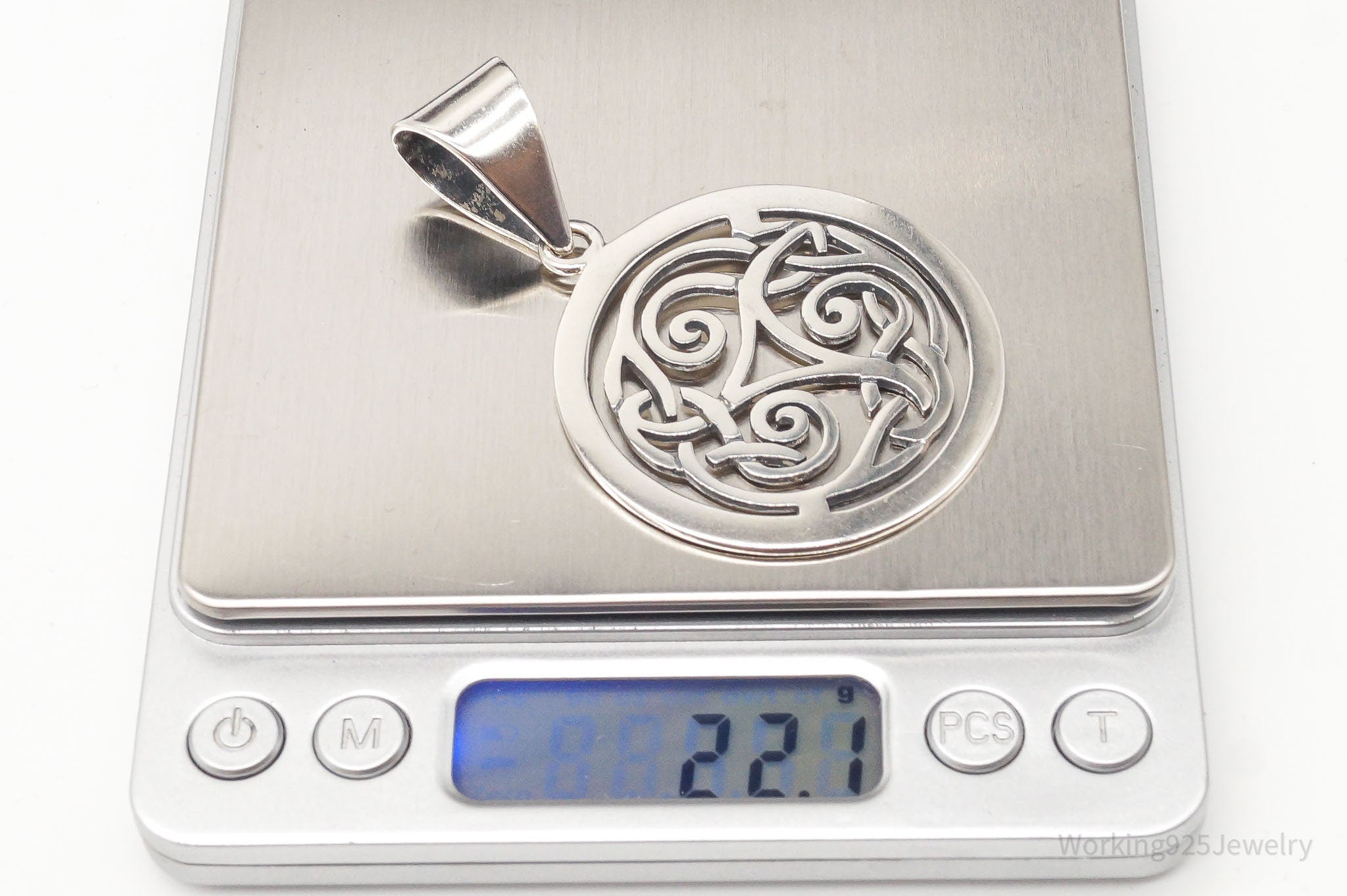 Vintage Retired Silpada Celtic Triskele Knot Sterling Silver Pendant | Jewelry > Necklaces > Pendants | Wiccan Center