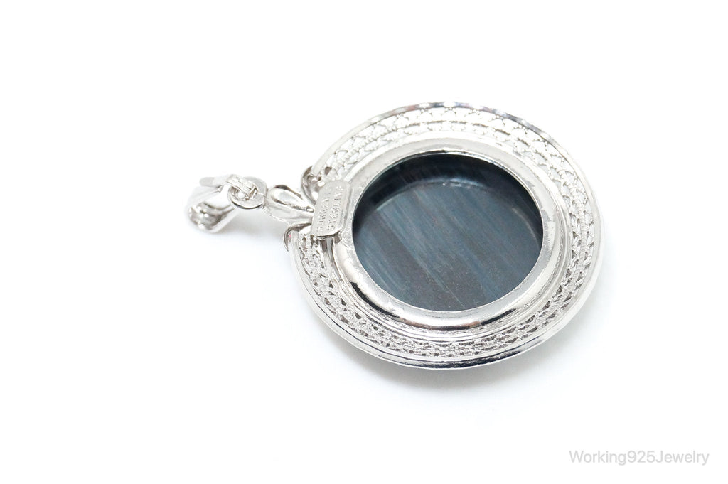 Vintage Designer Sorrento Hematite Sterling Silver Pendant | Jewelry > Necklaces > Pendants | Wiccan Center