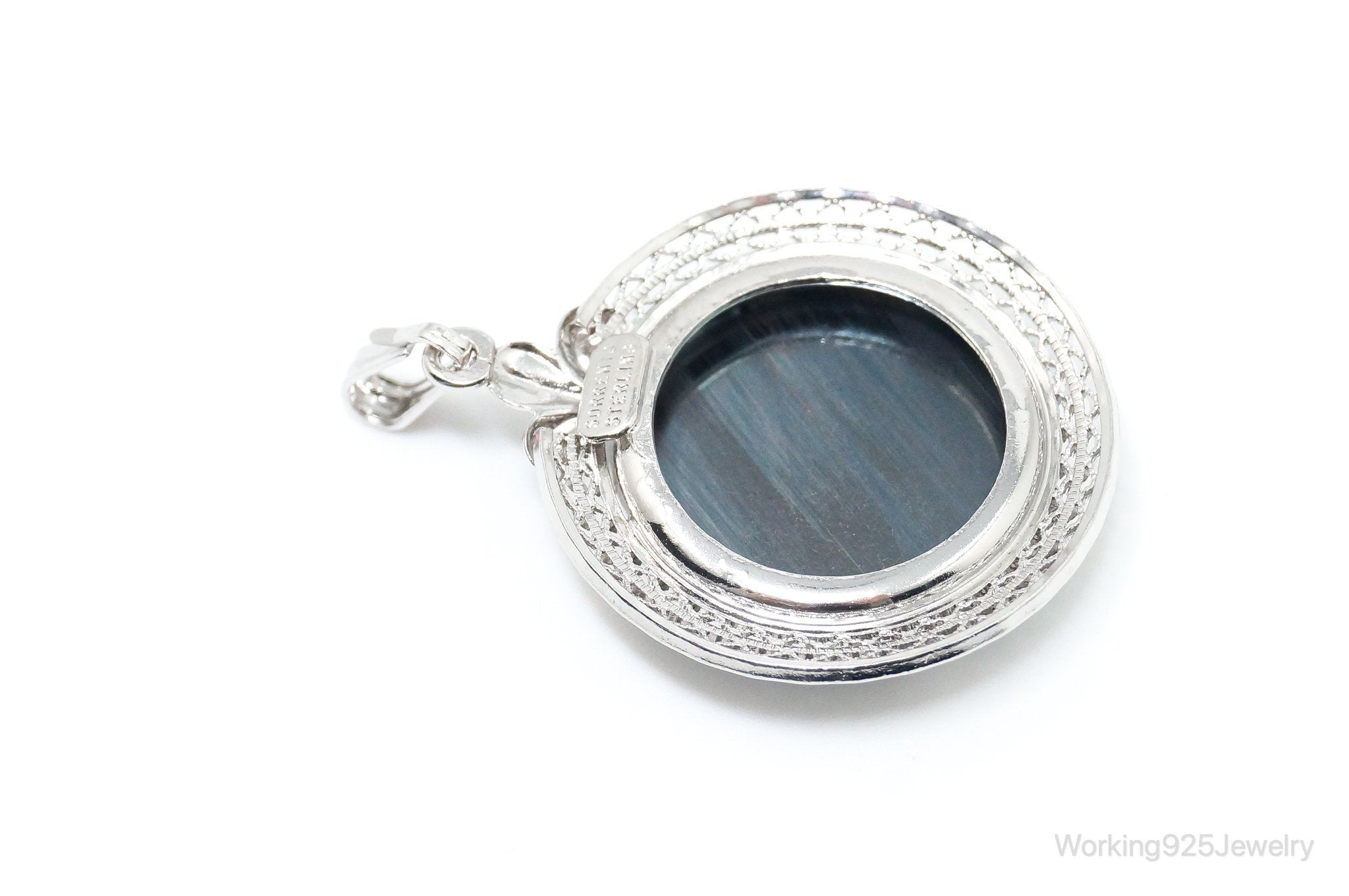 Vintage Designer Sorrento Hematite Sterling Silver Pendant | Jewelry > Necklaces > Pendants | Wiccan Center