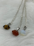 Assorted Gemstone Double Point Necklace | Jewelry-Necklace | Wiccan Center