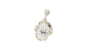 Vintage Southwestern Style Large Cubic Zirconia Stone Sterling Silver Pendant | Jewelry > Necklaces > Pendants | Wiccan Center
