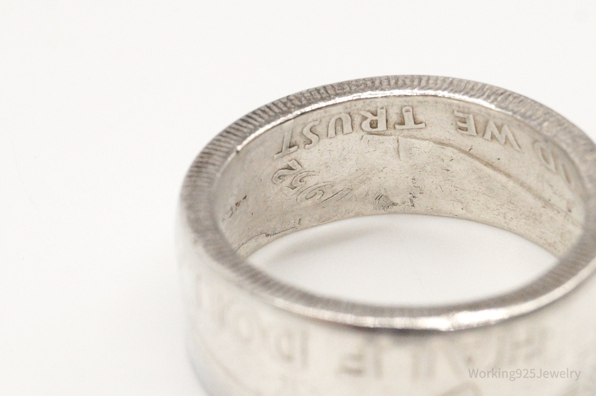 Vintage 1952 Half Dollar Silver Ring - Size 10.75 | Jewelry > Rings | Wiccan Center