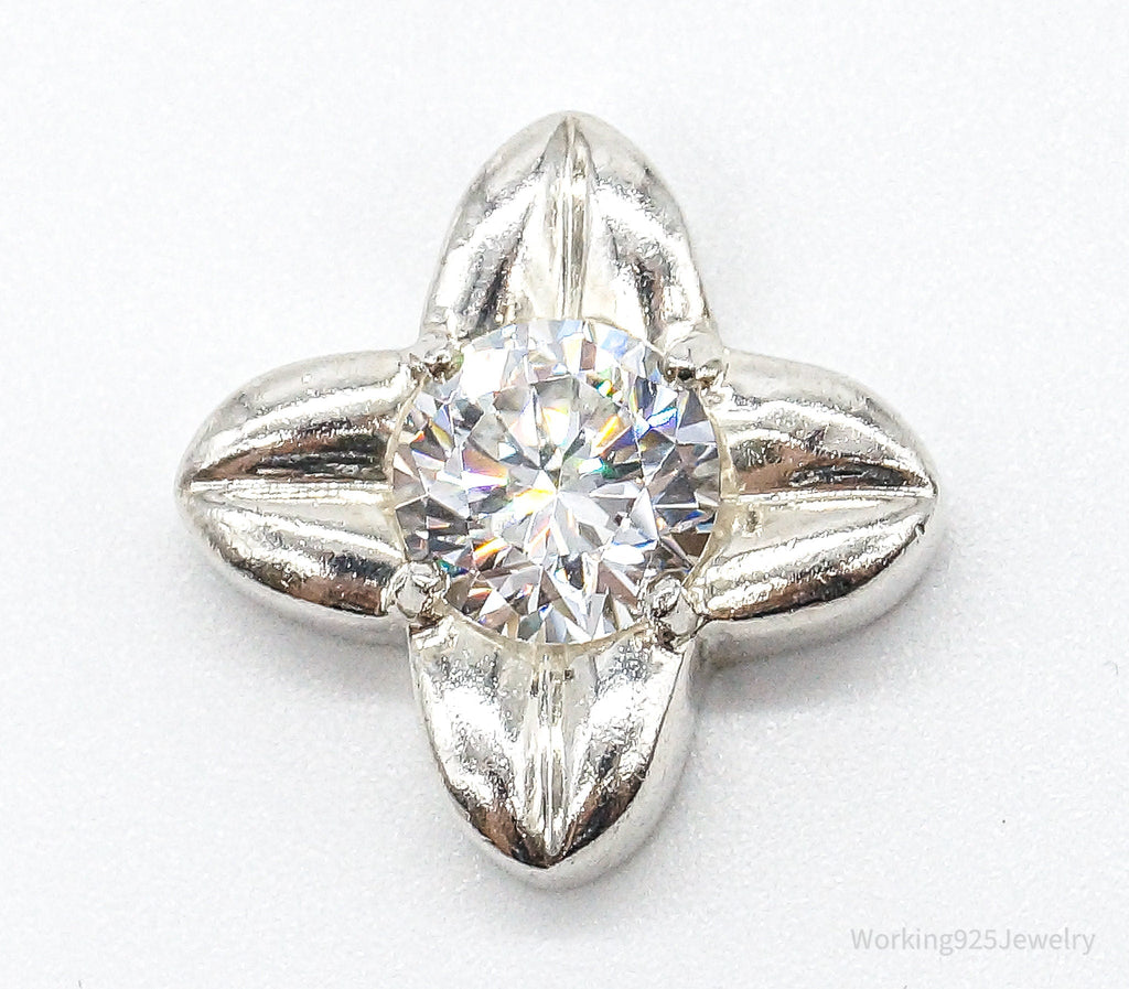 Large Cubic Zirconia Sterling Silver Pendant | Jewelry > Necklaces > Pendants | Wiccan Center