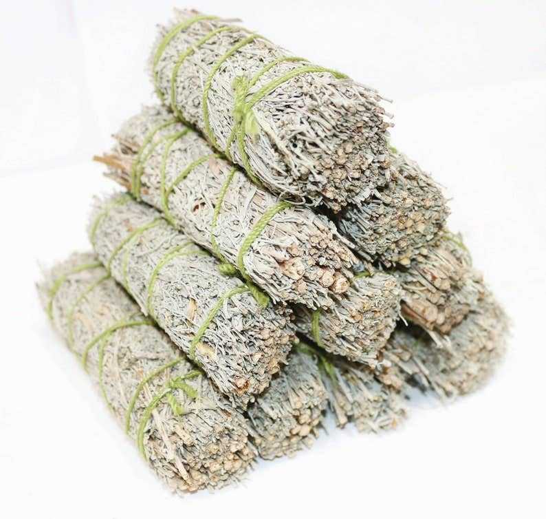 Blue Sage Smudge Stick (4 in.) | Smudge Sticks | Wiccan Center
