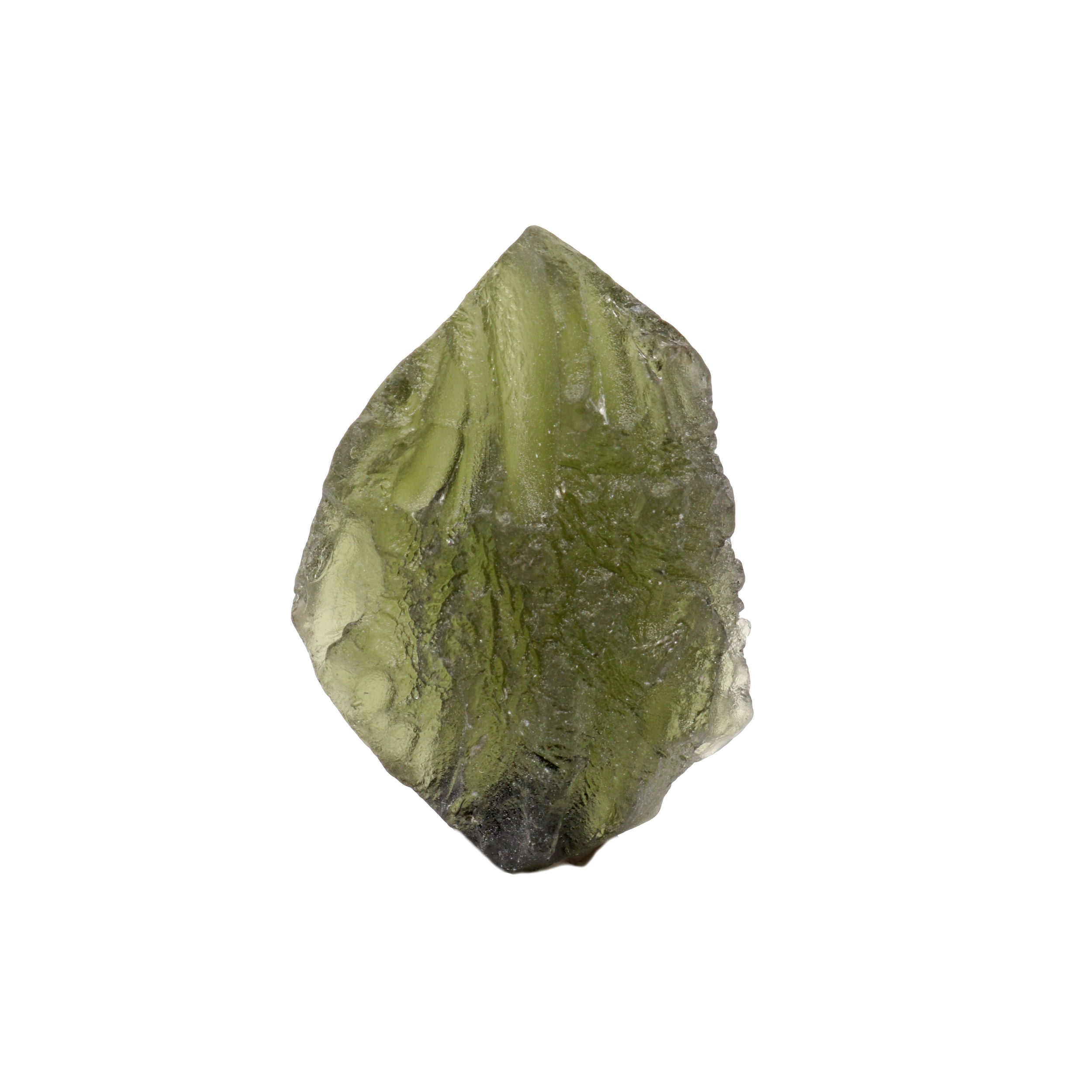 Moldavite Tektite Raw Nugget -"Shield" in Gel Case | Crystals & Minerals > Specimens | Wiccan Center