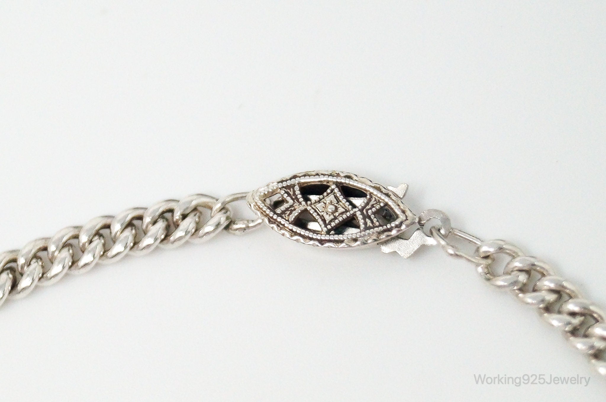 Vintage Ladies Flowing Hair Modernist Sterling Silver Chain Necklace | Jewelry > Necklaces > Pendants | Wiccan Center