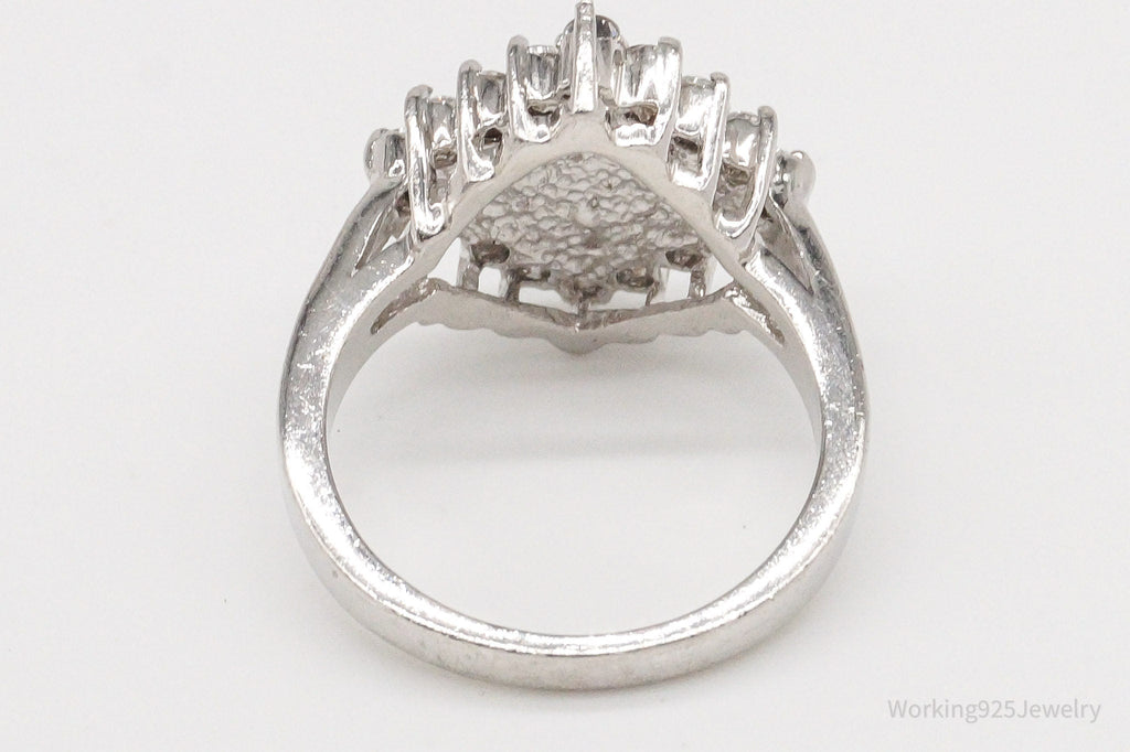 Vintage Cubic Zirconia Sterling Silver Ring - Size 8 | Jewelry > Rings | Wiccan Center