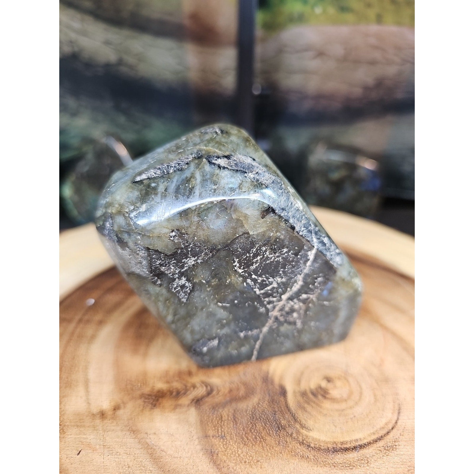 1.29lb Natural Rainbow Labradorite Crystal Gem Spectrolite Stone | Mineral Specimens | Wiccan Center