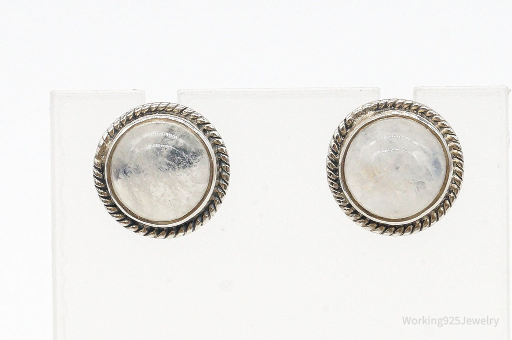 Vintage Moonstone Sterling Silver Earrings | Jewelry > Earrings | Wiccan Center