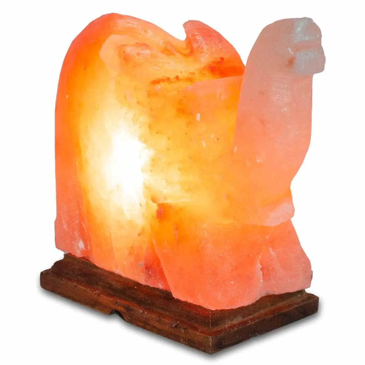 Elephant Shaped Salt Lamp - 9" avg. - Cord, Bulb, Dimmer | Lamp | Wiccan Center